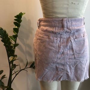 Lilac Corduroy mini skirt